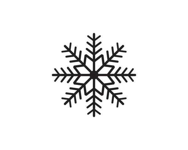 Sneeuwvlokken Logo Template Illustratie — Stockvector