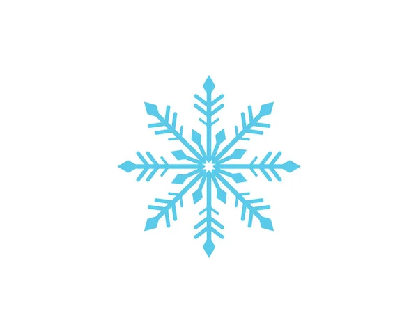 Sneeuwvlokken Logo Template Illustratie — Stockvector