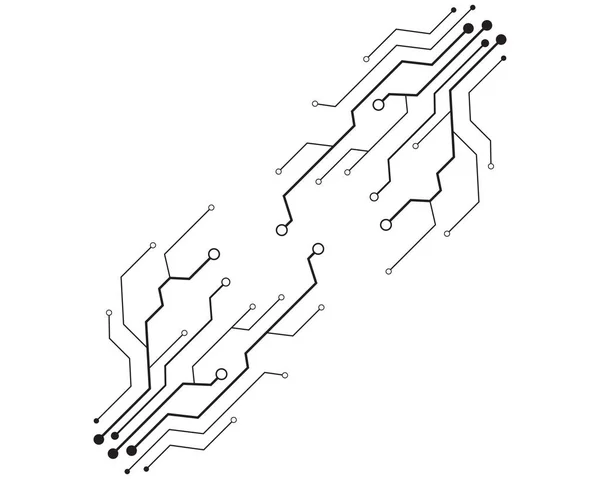 Modèle Conception Illustration Circuit — Image vectorielle