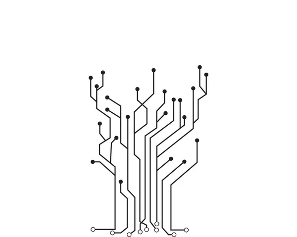 Mall För Kretsillustration — Stock vektor