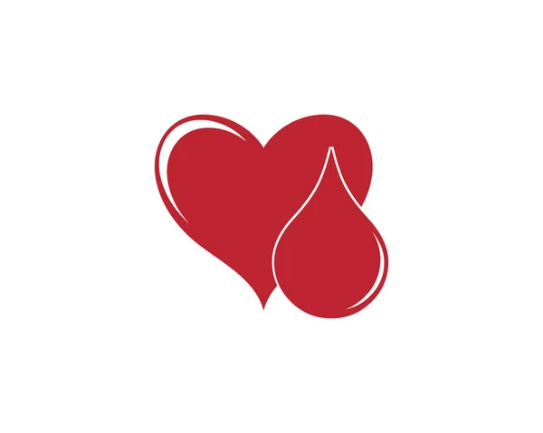 Logo Krwi Szablon Wektor Ikona Ilustracja Projekt — Wektor stockowy