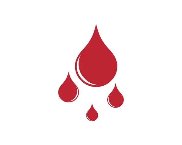 Blut Logo Vorlage Vektor Symbol Illustration Design — Stockvektor