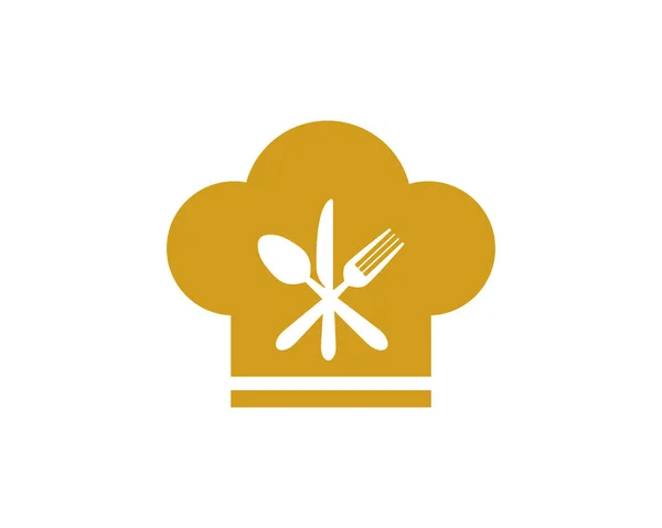 Lepel Vork Logo Template Illustratie — Stockvector