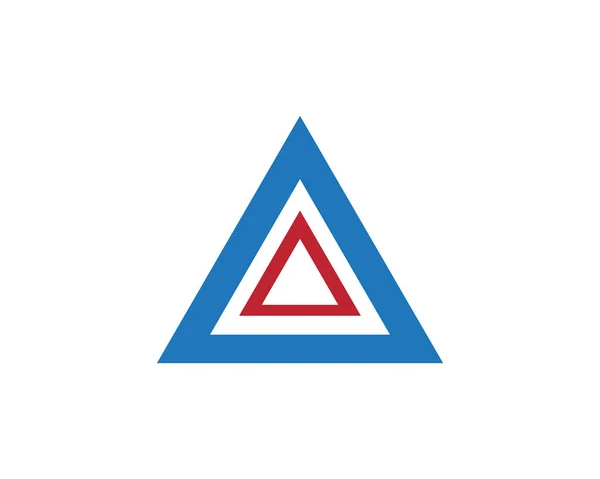 Triangel Logotyp Mall Design — Stock vektor