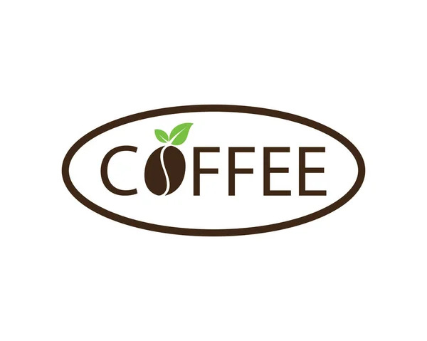 Copo Café Logo Template Vetor Ícone Design — Vetor de Stock