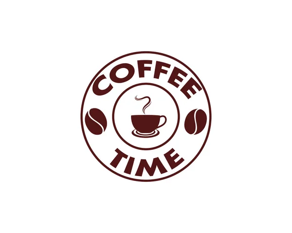 Taza Café Logo Plantilla Vector Icono Diseño — Vector de stock