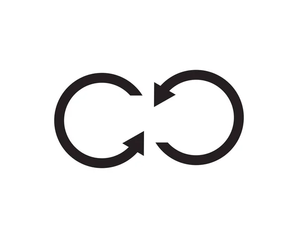 Логотип Нескінченності Векторні Ілюстрації Шаблону Логотипу — стоковий вектор