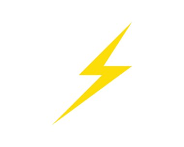 Şimşek set logo vektör çizimi