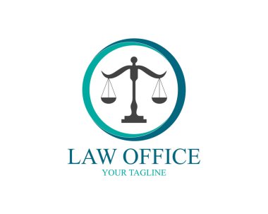 Sütun Logo Şablonu vektör illüstrasyon tasarımı