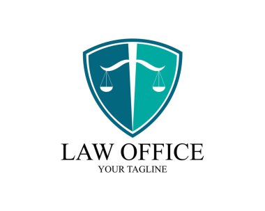 Sütun Logo Şablonu vektör illüstrasyon tasarımı