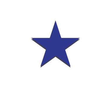 Yıldız Logosu Şablonu vektör illüstrasyon tasarımı