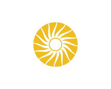 Güneş logosu ve sembolleri yıldız simgesi ağ taşıyıcısı