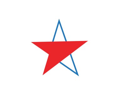 Yıldız Logosu Şablonu vektör illüstrasyon tasarımı
