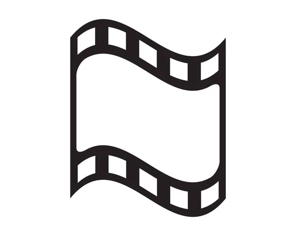 Filmremsa Logo Vektor Illusttrering — Stock vektor