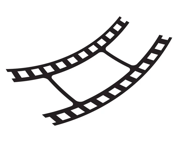 Filmremsa Logo Vektor Illusttrering — Stock vektor