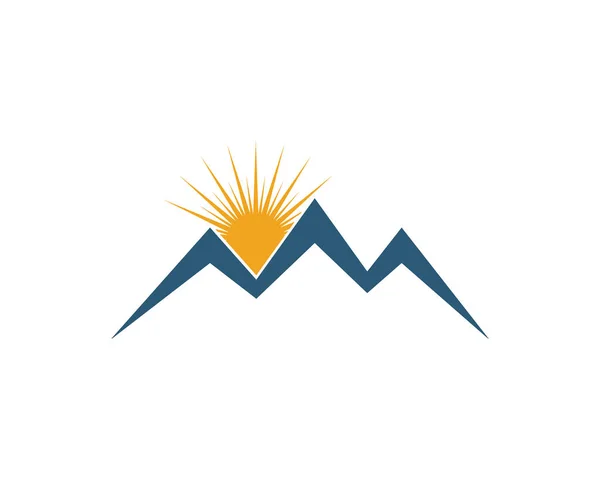 Mountains Logo Template Illustration — Stock Vector