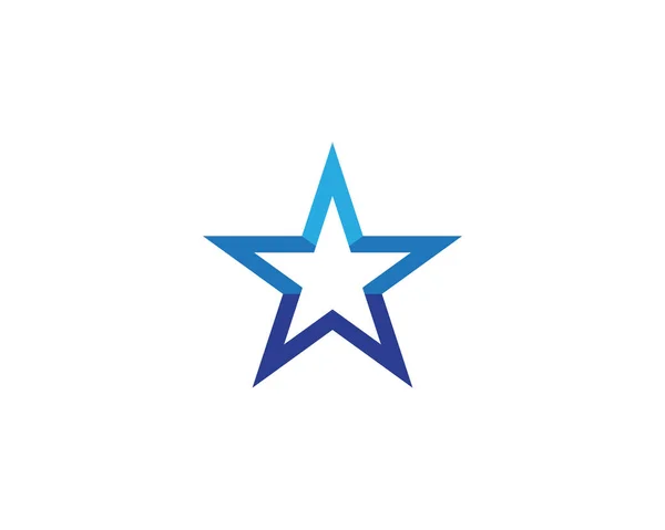 Desenho Ilustração Ícone Vetor Modelo Logotipo Estrela —  Vetores de Stock