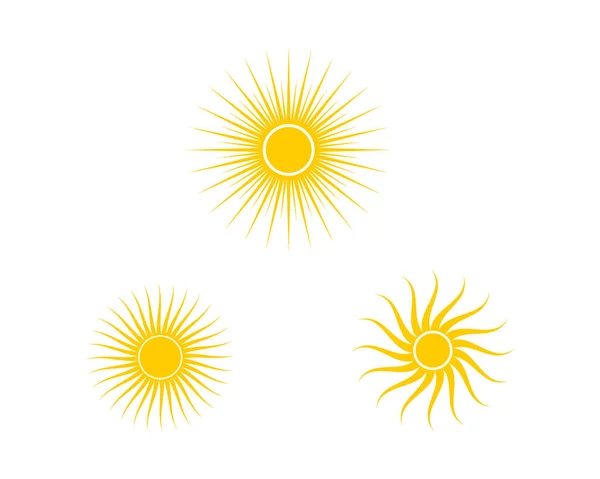 Logo Symboles Soleil Icône Étoile Web Vecteur — Image vectorielle
