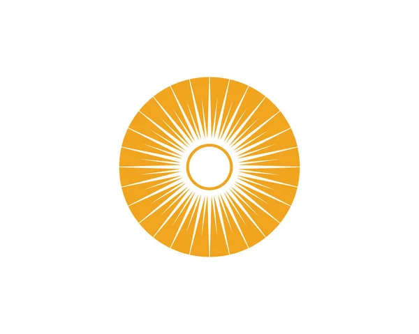 Sol Logotipo Símbolos Ícone Estrela Web Vector — Vetor de Stock