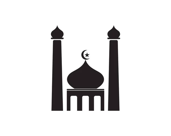 Islamski Szablon Wektorowy Logo Meczetu — Wektor stockowy
