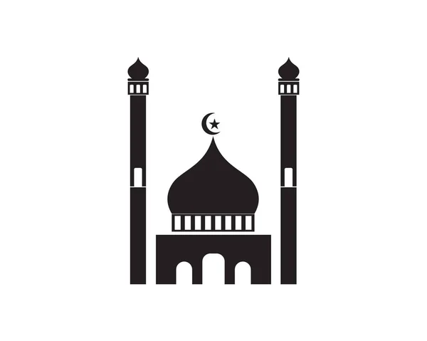 Slami Cami Logo Vektör Şablonu — Stok Vektör