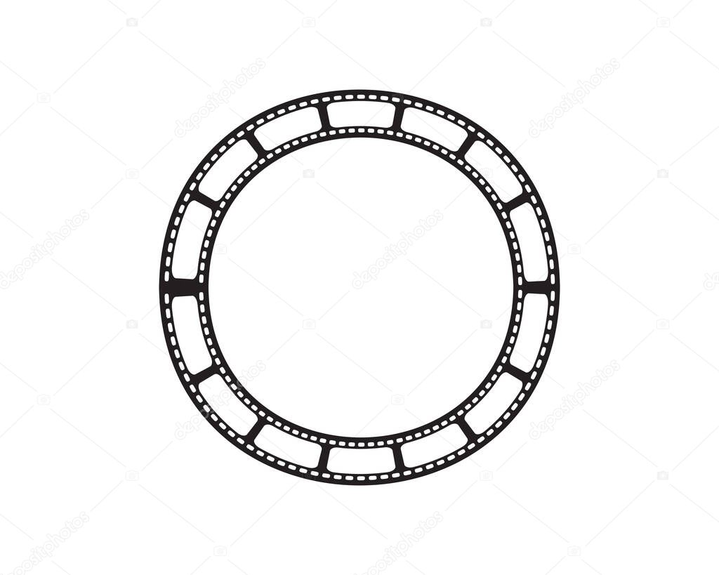 Film strip logo vector illusttration