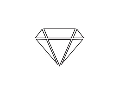 Diamond Logo Şablonu vektör çizimi tasarımı