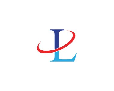 L Harfi Logo İş Şablonu Vektör simgesi