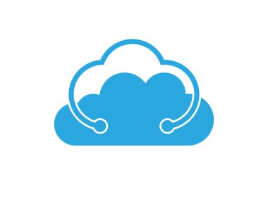 Bulut sunucuları veri logosu ve simgeler simgeleri