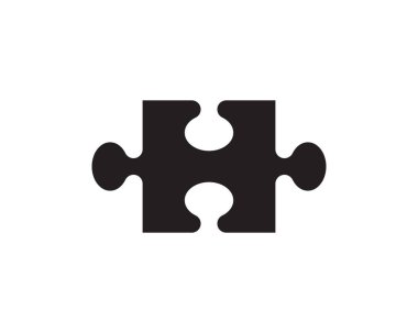 Yapboz vektör şablonu çizimi