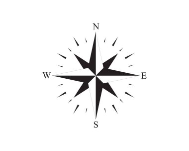 Pusula Logo Şablonu vektör resimleme tasarımı