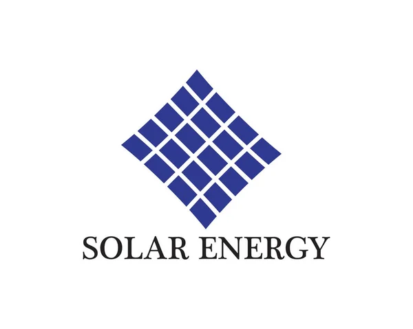 Güneş enerjisi logo vektör şablonu
