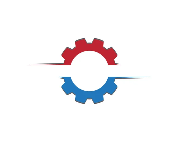 Gear Logo Şablonu vektör çizimi tasarımı