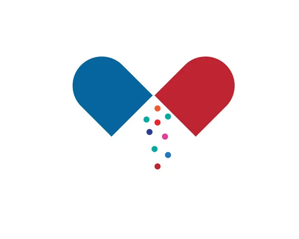 Illustrazione Del Logo Della Farmacia Medica Della Farmacia Trasversale — Vettoriale Stock
