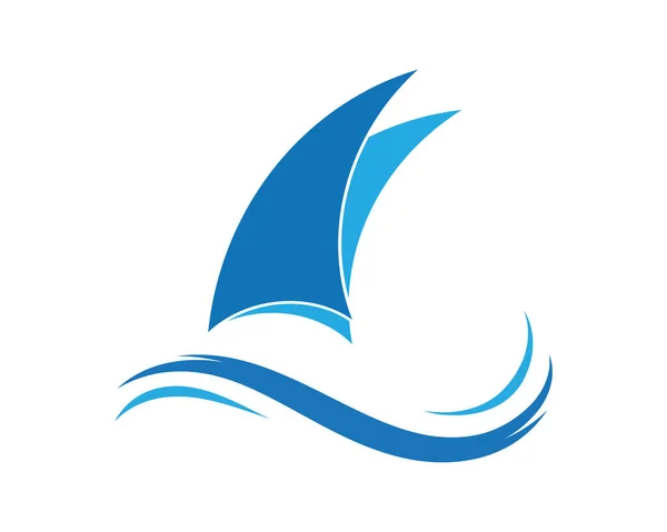 Ocean Cruise Liner Loď Silueta Jednoduché Lineární Logo — Stockový vektor