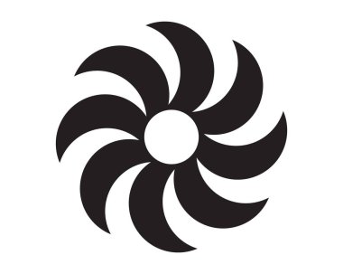 Girdap çember logosu ve semboller şablon uygulamaları