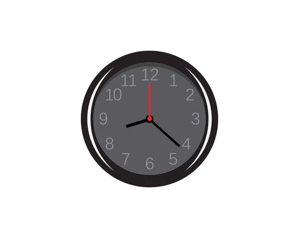 Clock Ilustration Icon Vector Template Design — Stock Vector