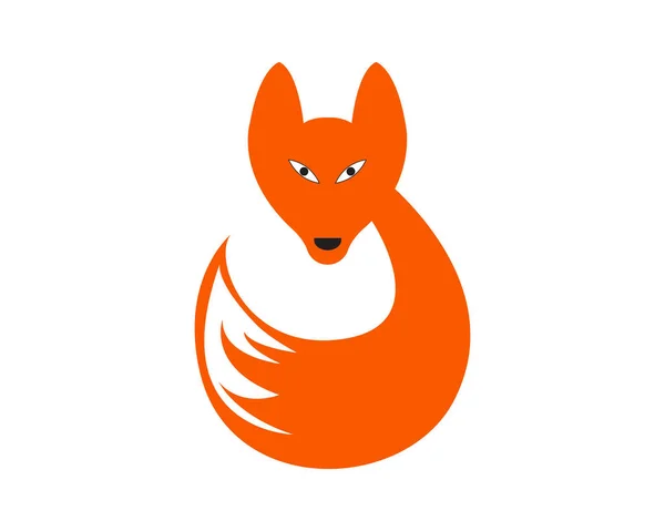 Raposa Animal Cabeça Logotipo Símbolos Ilustração — Vetor de Stock