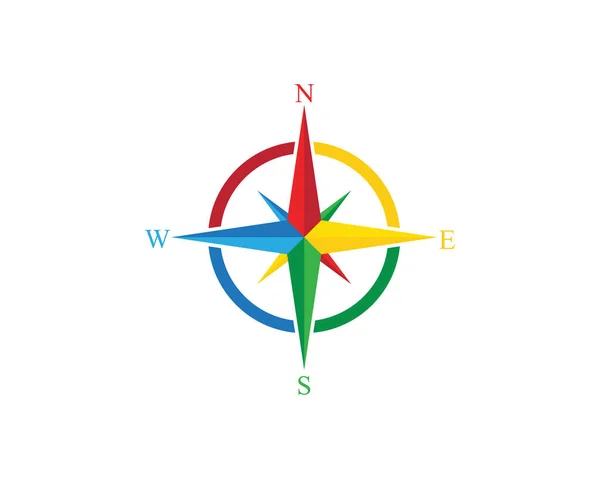 Pusula Logo Şablonu vektör resimleme tasarımı
