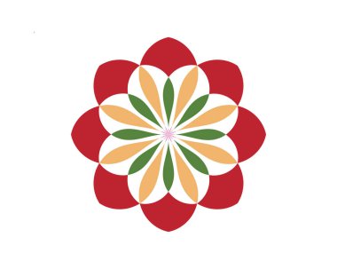 Mandala Süs Vektörü İllüstrasyon Tasarımı