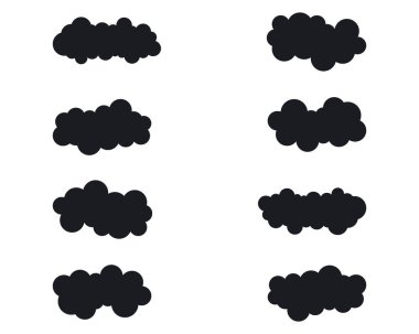 Bulut logosu şablon tasarımı çizimi