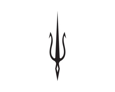 Sihirli mızrak logosu ve semboller şablon vektörü