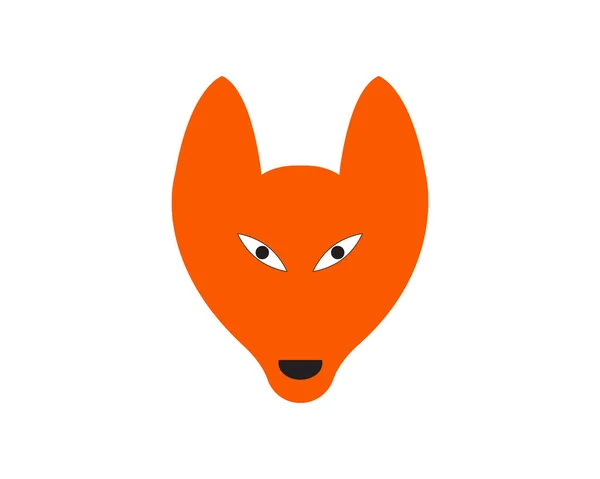 Renard Animal Tête Logo Symboles Illustration — Image vectorielle