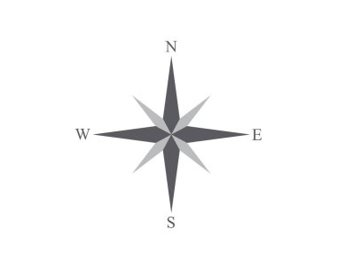 Pusula Logo Şablonu vektör resimleme tasarımı