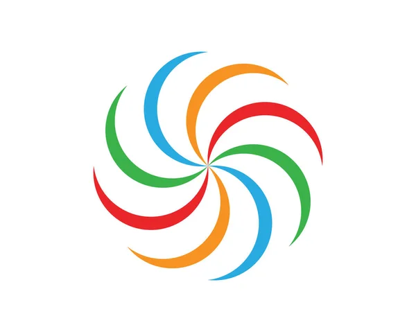 Приложение Иконок Логотипа Символов Вихревого Круга — стоковый вектор