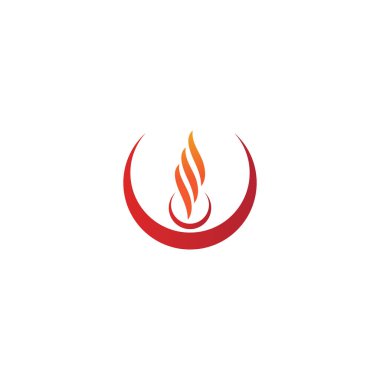 Torch Logo Şablonu vektör sembolü doğa