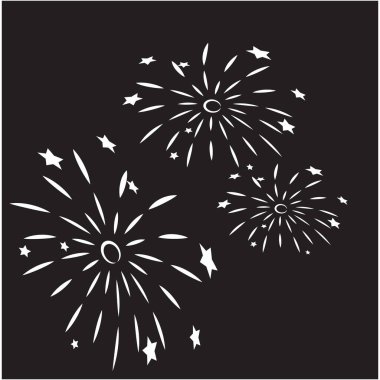 Havai fişekler Logo Şablonu vektör sembolü doğa