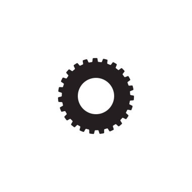 Gear Logo Şablonu vektör çizimi tasarımı