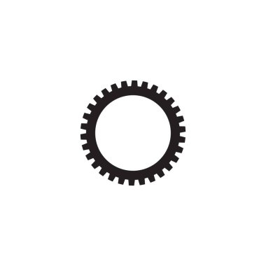 Gear Logo Şablonu vektör çizimi tasarımı
