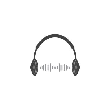Podcast Vektör simgesi tasarım örnekleme şablonu